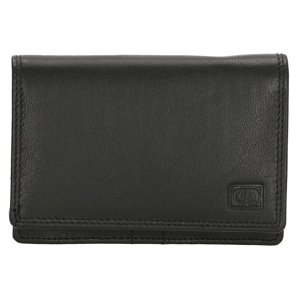 Double-D dámska kožená peňaženka 02C337-čierna