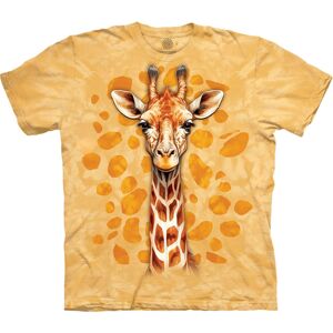 Pánske batikované tričko The Mountain - Spotted Giraffe - žltá Veľkosť: L