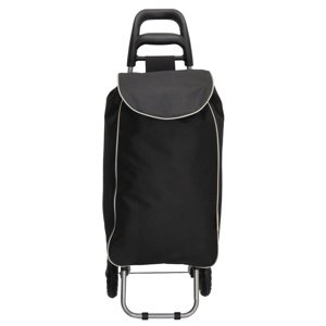 GO & UP Shop & Go nákupná taška na kolieskach 92L - čierna