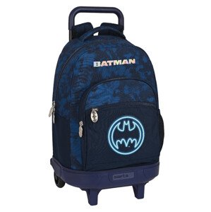 Safta Školský batoh na kolieskach Batman "Legendary" 33L - modro-čierny