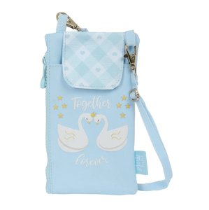 Safta GLOWLAB "Cisnes" dievčenská taška na mobil - modrá