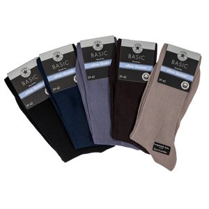 Star Socks bavlnené stretchové ponožky SET 5 - Pánske farebné Veľkosť: 43-46