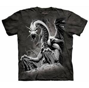 Pánske batikované tričko The Mountain - Black Dragon- čierne Veľkosť: XXL