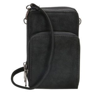 Dámska kabelka na telefón / peňaženka s popruhom cez rameno Beagles Marbella - čierna - na výšku