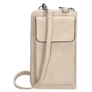 Dámska kabelka na telefón / peňaženka s popruhom cez rameno Beagles Rebelle - light taupe - na výšku