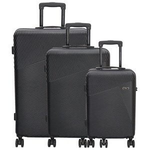 Beagles Originals set 3 cestovných kufrov ABS - čierny - 38L, 60L, 92L