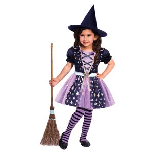Amscan Dievčenský karnevalový kostým -Hviezdna čarodejnica Veľkosť: 2-3
