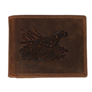 Wild Luxusná lovecká kožená peňaženka s loveckým psom