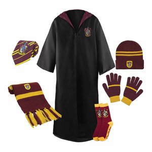 Wizarding World Balenie 6 kusov oblečenia Harry Potter - plášť, čiapka, rukavice, šál, kravata a ponožky Veľkosť: M