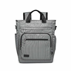KONO menší batoh a taška na notebook v jednom Fezzy - sivý - 11L - 13,5"