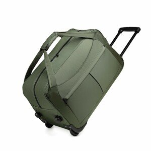 KONO cestovná taška na kolieskach s výsuvnou rukoväťou - zelená - 55L