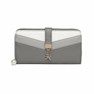 Miss Lulu moderná dámska peňaženka LP2215 - sivá
