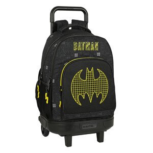 SAFTA Školský batoh na kolieskach Batman Comix 32L