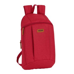 SAFTA Basic úzky batoh - tmavo ružový (malinový)  / 8L